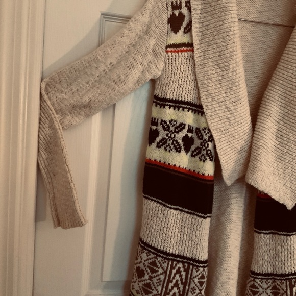 VERA WANG, OPEN CARDIGAN LONG SWEATER. - Picture 4 of 12